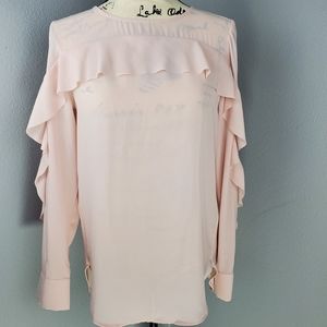 Banana Republic blush pink blouse
